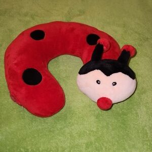 Cloudz Kids Plush Animal Neck Pillow - Ladybug